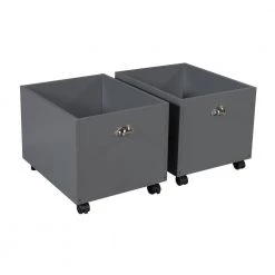 Twin size Loft Bed Wood Bed with Two Storage Boxes - Gray by JASMODER -JASMODER Sales Store gray jasmoder platform beds lp000075aae 31 1000