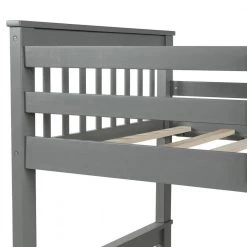 58.27 in. W Gray Full Frame Platform Bed by JASMODER -JASMODER Sales Store gray jasmoder platform beds lt000165aae 4f 1000