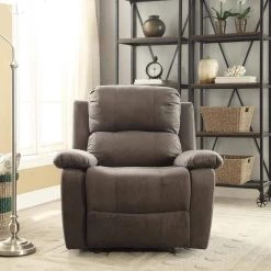 Gray Club Microfiber Sofa Recliner for Bedroom, Living Room, Office by JASMODER -JASMODER Sales Store gray jasmoder recliners 59525 hd 44 1000