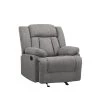 35 in. W Round Arm Linen Adjustable Fabric Recliner Chair Straight Sofa in Gray by JASMODER -JASMODER Sales Store gray jasmoder sofas couches w83436694 64 1000