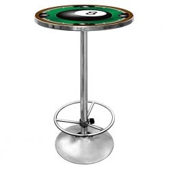 8-Ball Chrome Pub/Bar Table by Trademark