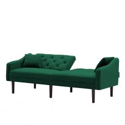 72.8 in. W Slope Arm Velvet Futon Sofa Sleeper with Pillows Included Straight Sofa in Green by JASMODER -JASMODER Sales Store green jasmoder sofas couches w223s01435 fa 1000