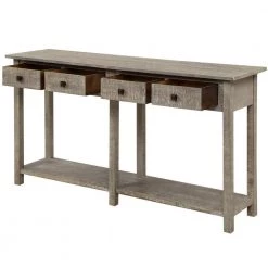 17.72 in. Grey Rectangle Particle Board End Table by JASMODER -JASMODER Sales Store grey jasmoder end side tables wf192012aae c3 1000