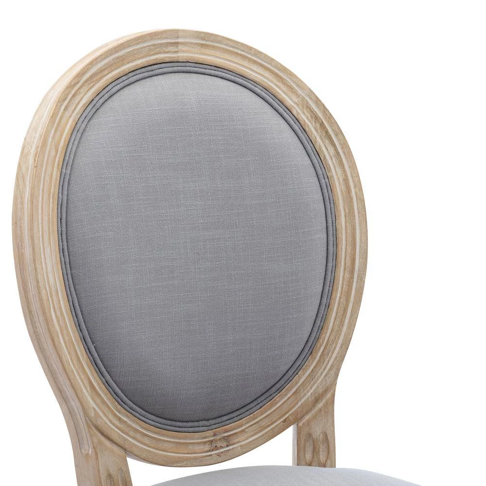 Light Gray Fabric Parsons Chair Set of 2 by JASMODER 4 Light Gray Fabric Parsons Chair Set of 2 by JASMODER - Image 2