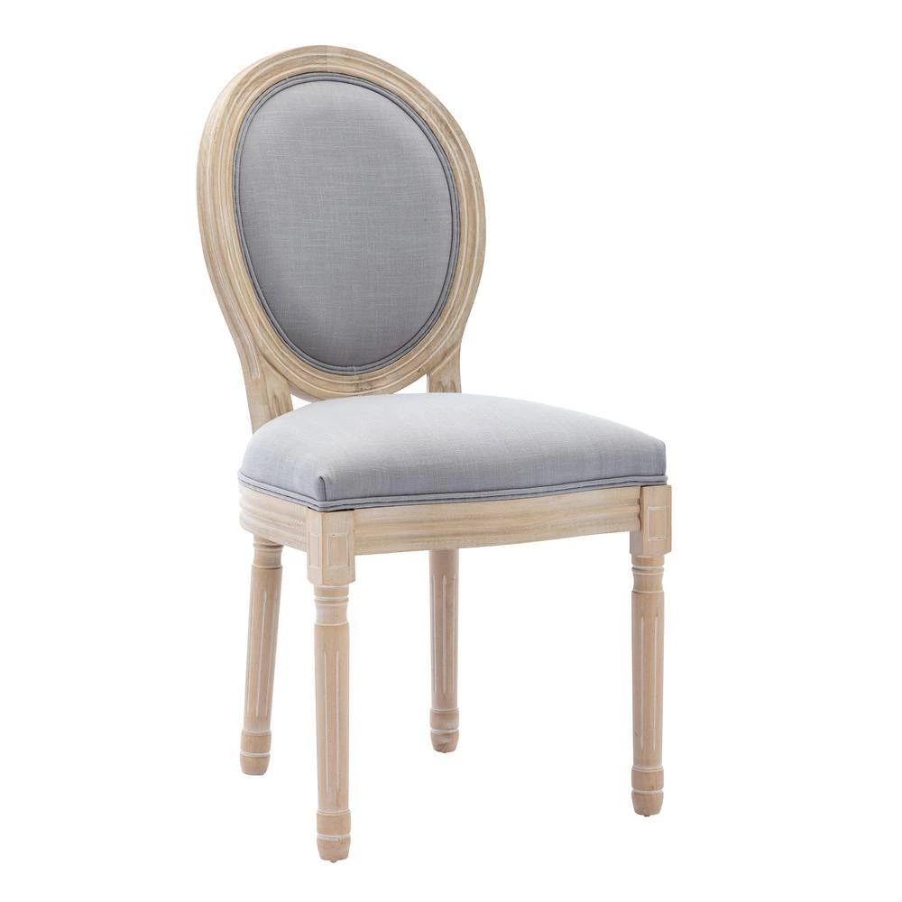 Light Gray Fabric Parsons Chair Set of 2 by JASMODER 8 Light Gray Fabric Parsons Chair Set of 2 by JASMODER - Image 6