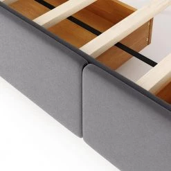 64.5 in. W Light Gray Queen Frame Platform Bed by JASMODER -JASMODER Sales Store light gray jasmoder platform beds lp000114aan 4f 1000