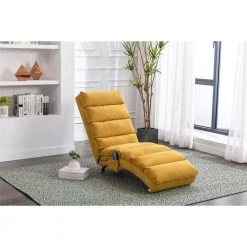 Mustard Solid Design Polyester Curved Massage Recliner Chaise Lounge for Home or Office Use by JASMODER 17 Mustard Solid Design Polyester Curved Massage Recliner Chaise Lounge for Home or Office Use by JASMODER -JASMODER Sales Store mustard jasmoder chaise lounges w39539621 31 1000