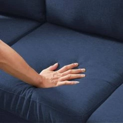 72 in. W 3 Seat Square Arm Polyester L Shaped Sofa in Navy Blue by JASMODER -JASMODER Sales Store navy blue jasmoder sofas couches w22341196 4f 1000