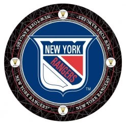 NHL Vintage New York Ranger Chrome Pub/Bar Table by Trademark -JASMODER Sales Store new york rangers black trademark bar tables nhl2000 nyrv c3 1000