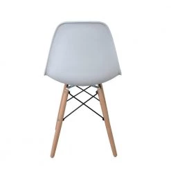 Off White PE Side Chair Set of 6 by JASMODER -JASMODER Sales Store off white jasmoder dining chairs w9030133 fa 1000