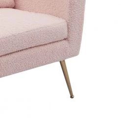 Pink Round Arm Fabric Upholstery Arm Chair with Removable Cushions for Home or Office Use by JASMODER -JASMODER Sales Store pink jasmoder accent chairs w129846864 4f 1000