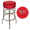 Corvette C5 31 in. Chrome Swivel Cushioned Bar Stool by Trademark 2 Corvette C5 31 in. Chrome Swivel Cushioned Bar Stool by Trademark -JASMODER Sales Store red chrome trademark bar stools gm1000r c5 cor 64 1000