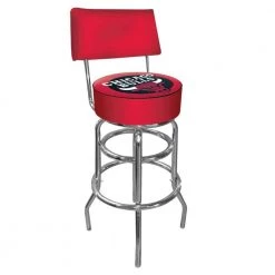 Chicago Bulls NBA 30 in. Chrome Padded Swivel Bar Stool by Trademark