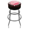 NHL Throwback Detroit Redwings 31 in. Chrome Padded Swivel Bar Stool by Trademark