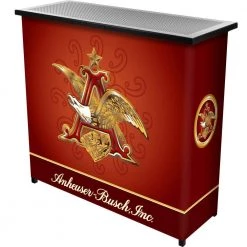 Anheuser Busch 2-Shelf Red Bar with Case by Trademark