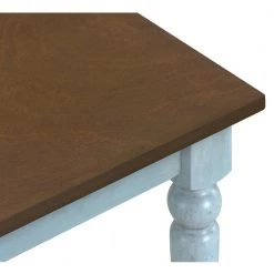 6-Piece Dining Table Set with Bench, Wooden Kitchen Table Set w/4-Padded Dining Chairs by JASMODER 15 6-Piece Dining Table Set with Bench, Wooden Kitchen Table Set w/4-Padded Dining Chairs by JASMODER -JASMODER Sales Store sky blue jasmoder dining room sets sh000129aam 1f 1000