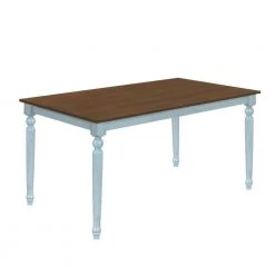 6-Piece Dining Table Set with Bench, Wooden Kitchen Table Set w/4-Padded Dining Chairs by JASMODER 16 6-Piece Dining Table Set with Bench, Wooden Kitchen Table Set w/4-Padded Dining Chairs by JASMODER -JASMODER Sales Store sky blue jasmoder dining room sets sh000129aam 44 1000