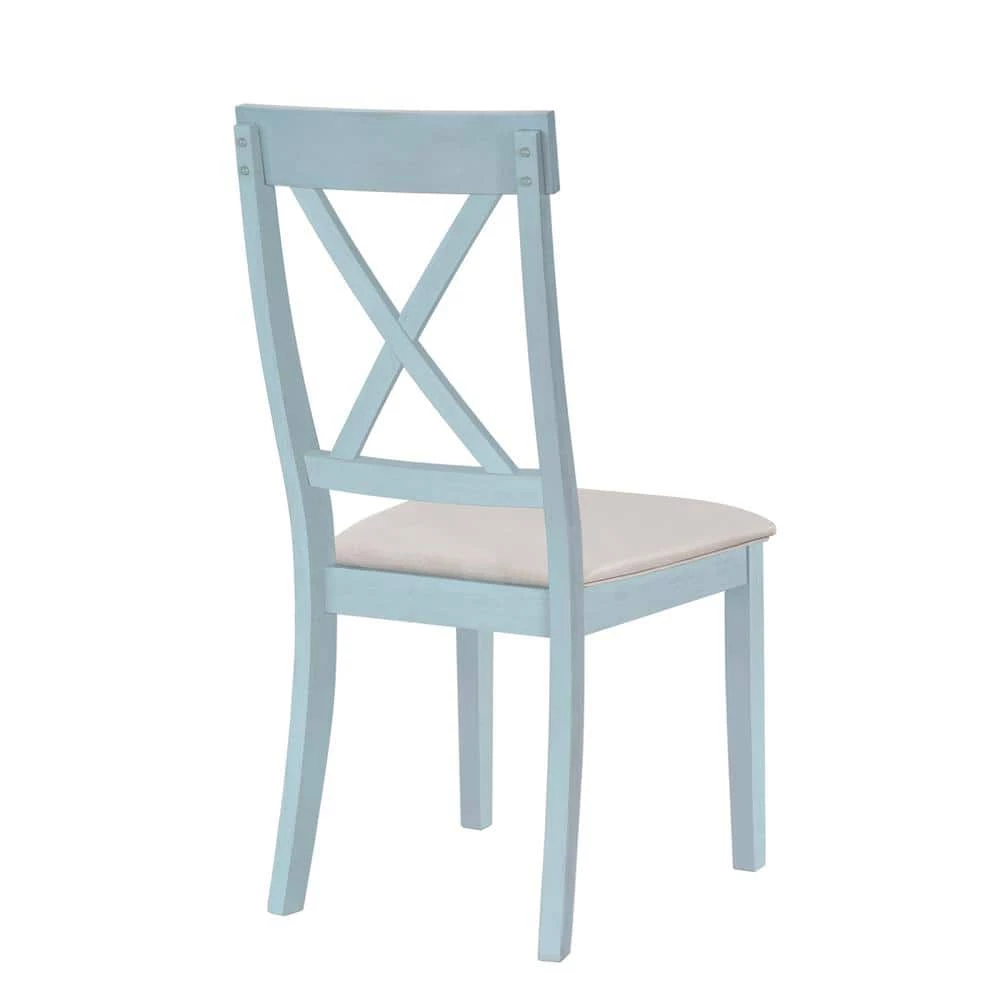 6-Piece Dining Table Set with Bench, Wooden Kitchen Table Set w/4-Padded Dining Chairs by JASMODER 5 6-Piece Dining Table Set with Bench, Wooden Kitchen Table Set w/4-Padded Dining Chairs by JASMODER - Image 3