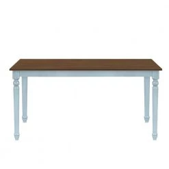 6-Piece Dining Table Set with Bench, Wooden Kitchen Table Set w/4-Padded Dining Chairs by JASMODER 17 6-Piece Dining Table Set with Bench, Wooden Kitchen Table Set w/4-Padded Dining Chairs by JASMODER -JASMODER Sales Store sky blue jasmoder dining room sets sh000129aam fa 1000