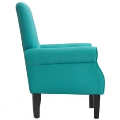 Teal Modern Wing Back Accent Chair Roll Arm Living Room Cushion with Wooden Legs by JASMODER -JASMODER Sales Store teal jasmoder accent chairs pp199771aat 76 1000