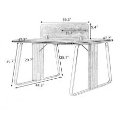 47.2 in. Tiger Computer Desk by JASMODER 15 47.2 in. Tiger Computer Desk by JASMODER -JASMODER Sales Store tiger jasmoder computer desks wf197948aat fa 1000