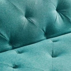 75 in. W Square Arm Polyester Turquoise with Pillow Straight Sofa in Blue by JASMODER -JASMODER Sales Store turquoise jasmoder sofas couches w68329828 4f 1000