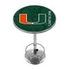 University of Miami Fade Chrome Pub/Bar Table by Trademark