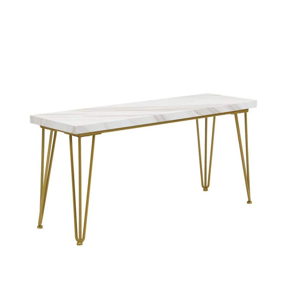 3-Piece Rectangle White Wood Top Dining Room Set, for Home or Commercial Use (Seats 4) by JASMODER 6 3-Piece Rectangle White Wood Top Dining Room Set, for Home or Commercial Use (Seats 4) by JASMODER - Image 4