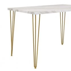 3-Piece Rectangle White Wood Top Dining Room Set, for Home or Commercial Use (Seats 4) by JASMODER 12 3-Piece Rectangle White Wood Top Dining Room Set, for Home or Commercial Use (Seats 4) by JASMODER -JASMODER Sales Store white jasmoder dining room sets wf287063aak 4f 1000