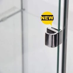 White Glass Cabinet Display Case 4 Shelves with Door, Floor Standing Bookshelf for Living Room Bedroom Office by JASMODER -JASMODER Sales Store white jasmoder display cabinets w66227718 77 1000