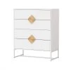 4-Drawer White Wood Dresser (36.22 in. x 31.77 in. x 15.74 in.) by JASMODER 1 4-Drawer White Wood Dresser (36.22 in. x 31.77 in. x 15.74 in.) by JASMODER -JASMODER Sales Store white jasmoder dressers w28233441 64 1000