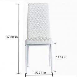 White Faux Leather Highback Tufted Ergonomic Chairs by JASMODER -JASMODER Sales Store white jasmoder ergonomic chairs w29904663 1f 1000