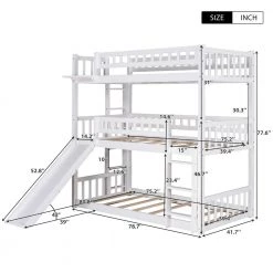 40.4 in. W White Twin Frame Platform Bed by JASMODER -JASMODER Sales Store white jasmoder platform beds lp000151aak 4f 1000