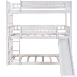 40.4 in. W White Twin Frame Platform Bed by JASMODER