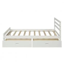 39.2 in. W White Twin Frame Platform Bed with Drawers by JASMODER 17 39.2 in. W White Twin Frame Platform Bed with Drawers by JASMODER -JASMODER Sales Store white jasmoder platform beds wf192971aak 31 1000