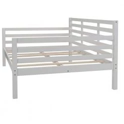 White Wooden Full Size Daybed with Clean Lines by JASMODER