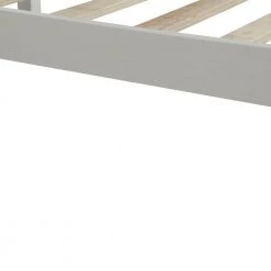 White Queen Platform Bed Frame with Headboard, Wood Slat Support, No Box Spring Needed by JASMODER -JASMODER Sales Store white jasmoder platform beds wf212813aak c3 1000