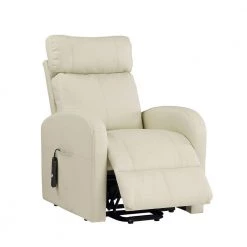 White Special Recliner with Power Lift, Beige PU for Home Living Room or Retirement Home Use by JASMODER -JASMODER Sales Store white jasmoder recliners 59499 hd 31 1000