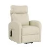 White Special Recliner with Power Lift, Beige PU for Home Living Room or Retirement Home Use by JASMODER