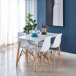 5-piece dining set by JASMODER -JASMODER Sales Store white white jasmoder dining room sets w234s00038 fa 1000