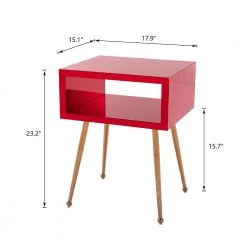 17.91 in. Wine Red Rectangle Acrylic Chic Console Table by JASMODER 18 17.91 in. Wine Red Rectangle Acrylic Chic Console Table by JASMODER -JASMODER Sales Store wine red jasmoder console tables w39527577 76 1000